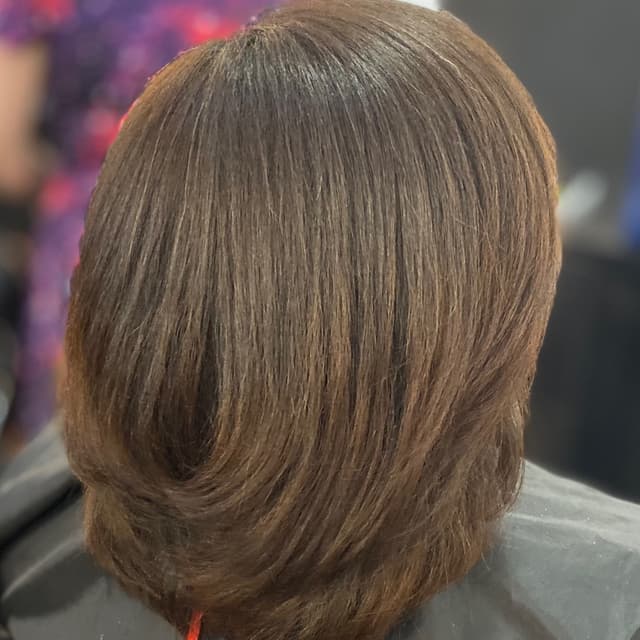 Spoiled Bhaddie Silk Press Package at Spoiled Bhaddie Beauty Studio in Live Oak, TX